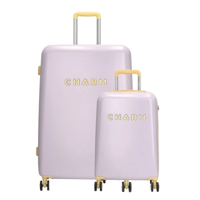 Abbildung von Charm London Capetown Trolley Set lila Hartschalenkoffer