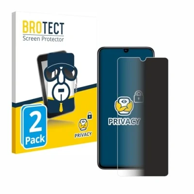 Abbildung von BROTECT (2 Stück Anti Spy Blickschutzfolie für Samsung Galaxy A70 Privacy Screen Protector [Displayschutz Folie, Sichtschutz, Blaulichtfilter]