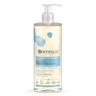Abbildung von Centifolia rückfettendes Waschöl, neutral, 500 ml, reduziert Kratzer empfindliche Haut die ganze Familie ab der Geburt