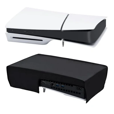 Abbildung von Mcbazel Staubschutze Hülle Spritzwasserdichte Cover Schutzhülle Abdeckung Case für PS5 Slim Konsole, Nicht PS5/PS5 Pro