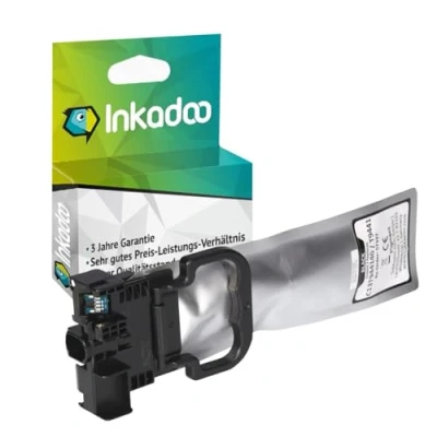 Abbildung von Inkadoo Tinte für Epson C13T944140 / T9441, Schwarz Kompatibel Workforce WF C 5200 Series Pro 5790 DWF, ca. 3.000 Seiten Tintenpatrone, Druckerpatrone, Patronen, Druckertinte