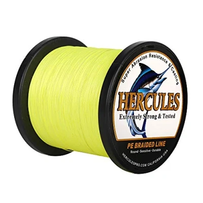 Abbildung von Hercules Super Cast 100m 2000m 109 2196 Yards Geflochtene Angelschnur 6lb 100lb Test für Salzwasser Süßwasser PE Geflecht Fischdraht Superline 4 Stränge