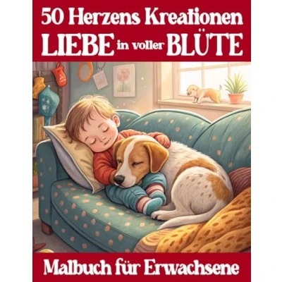 Abbildung von Liebe in voller Blüte 50 Herzens Kreationen Malbuch für Erwachsene: Magische Liebes Motive Entspannung, Spaß &amp; ein herzliches Malerlebnis (Mal und Rätselbücher Erwachsene)