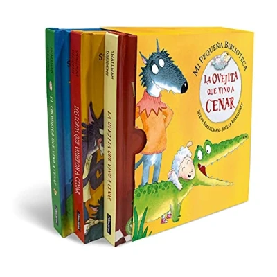 Abbildung von Mi pequeña biblioteca (La ovejita que vino a cenar. Libro juguete): (pack con: La cenar Los lobos vinieron El cocodrilo cenar) (Pequeñas manitas)