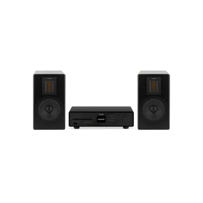 Abbildung von sonoro Maestro + Orchestra (HiFi Receiver Regallautsprecher Set) Matt Schwarz Bundle