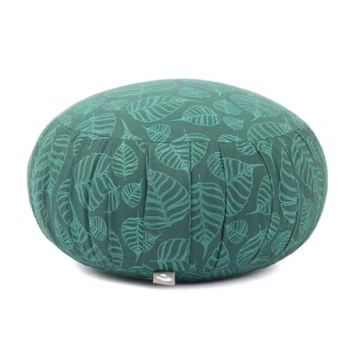 Abbildung von Maharaja Collection: Meditationskissen ZAFU. 38 x 20 cm Bodhi Leaves. deep green