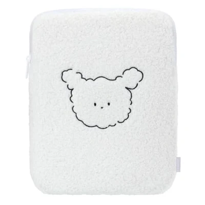 Abbildung von Dadanism 9 11 Zoll Tablet Tasche Hülle Tragetasche für iPad 9/8/7. Gen 10,2, Pro M2 2022 2018, Air 5/4 10,9, 10. 10,9 2022, Galaxy Tab A8/S9/A9+/S9 FE, Weißer Hund