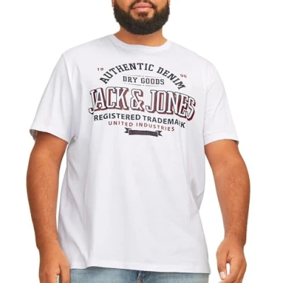 Abbildung von JACK&amp;JONES PLUS JJELOGO Tee SS O Neck 2 COL AW24 S PLS