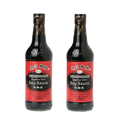 Abbildung von Sojasauce Pamai Pai® Doppelpack: 2 x 500ml DUNKEL Soja Soße Sojasoße Set