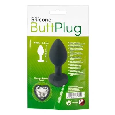 Abbildung von Analplug „Silicone Butt Plug“, mit Schmuckstein