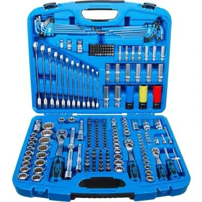 Abbildung von BGS 2290 Steckschlüssel Satz &quot;Gear Lock&quot; 218 tlg. Antrieb 6,3 mm (1/4&quot;) / 10 (3/8&quot;) 12,5 (1/2&quot;) inkl. Koffer
