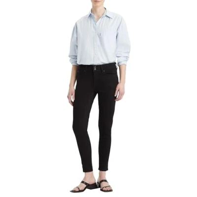 Abbildung von Levi&#039;s 711 Double Button Jeans Skinny Fit, Damen, Größe: 27x34, Blue wave rinse