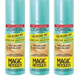 Abbildung von L&#039;Or&eacute;al Paris Magic Retouch Ansatzspray hellblond bis blond Coloration 90 ml