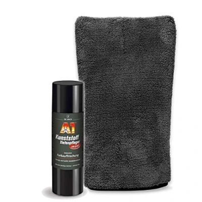 Abbildung von detailmate Innenraumreiniger Set: Dr. Wack Kunststoff Tiefenpfleger matt 250ml Mikrofaser Präzisionshandschuh 1000GSM