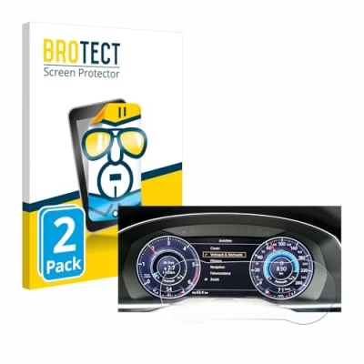 Abbildung von BROTECT (2 Stück Schutzfolie für Volkswagen Tiguan 2017 Active Info Cockpit 12.3&quot; Displayschutz Folie Ultra Klar