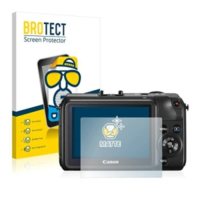 Abbildung von BROTECT Entspiegelungs Schutzfolie für Canon EOS M (2 Stück) Matte Displayschutz Folie, Anti Reflex, Fingerprint