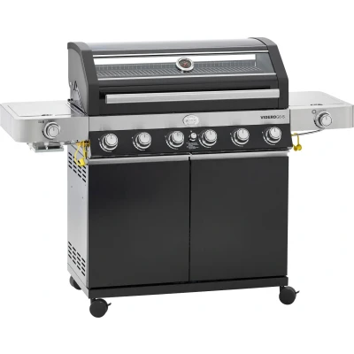 Abbildung von RÖSLE Gasgrill &quot;BBQ Station VIDERO, 25527&quot;, G6 S Schwarz, 6 Brenner, extra Primezone/Seitenbrenner, VARIO+