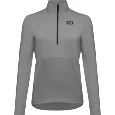 Abbildung von GORE WEAR Damen Trailkpr Hybrid 1/2 zip Hemd, Utility Green, 44 EU