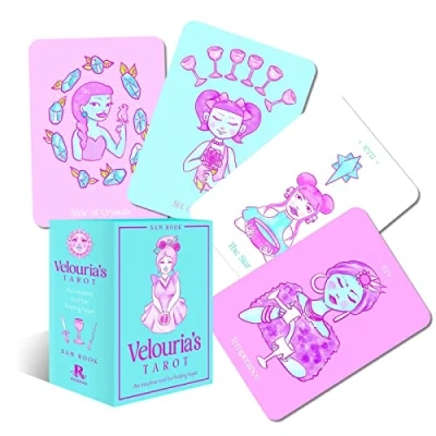 Abbildung von Velouria&#039;s Tarot: An Intuitive Tool for Finding Hope, 78 Gilded Cards and 176 page Guidebook