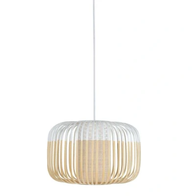 Abbildung von Forestier Bamboo Light S Pendellampe 35 cm weiß