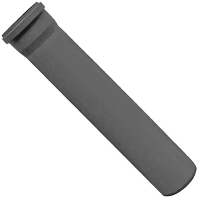 Abbildung von HT Rohr mit Muffe und Dichtung Ø 110mm = DN110 (DN100) Länge 150 250 500 1000 mm Abfluss Abwasser Kunststoff PP Farbe grau passt zu Ostendorf Marley Valsir Airfit &gt; 500mm