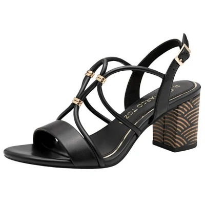 Abbildung von Marco Tozzi Riemensandalette, Damen, Größe: 40, Black Schuhe