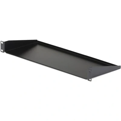 Abbildung von StarTech.com 1HE Fachboden 19 Zoll Rack Boden Computer Serverschrank 17,7 cm Tiefer, Fester 1U Universal Montage 15 kg (CABSHELF1U)