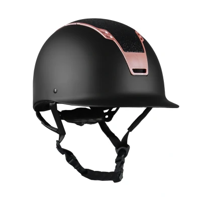 Abbildung von HORKA Reithelm Sparrow Glitter Schwarz/Rosa 59 61cm Agradi.deVerkauft von Agradi