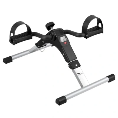 Abbildung von himaly Minibike Heimtrainer Bewegungstrainer Pedaltrainer Trainingsgerät Fitnessgerät mit LCD Monitor Einstellbarer Widerstand Fahrradtrainer Fitness Fahrrad Heimfahrrad Beintrainer Zuhause Büro