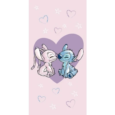 Abbildung von Lilo &amp; Stitch Badetuch Stich weiches Love Größe: 70 x 140 cm 100% Baumwolle, (1 St), trocknergeeignet