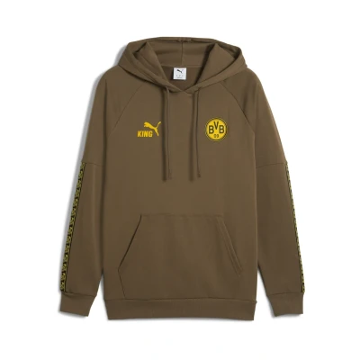 Abbildung von PUMA Borussia Dortmund KING Hoodie Men, Sport, Haute Coffee/Gelb Sizzle, L