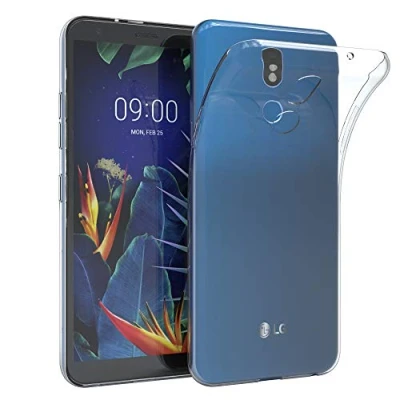 Abbildung von EAZY CASE Hülle kompatibel mit LG K40 Schutzhülle Silikon, Ultra dünn, Slimcover, Handyhülle, Silikonhülle, Backcover, Durchsichtig, Klar Transparent