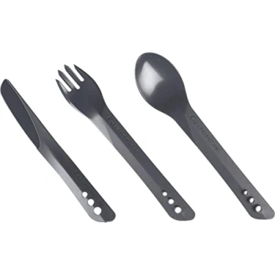 Abbildung von Lifeventure Ellipse Kunststoff Interlocking Besteck Set für Camping, Reisen &amp; Outdoor