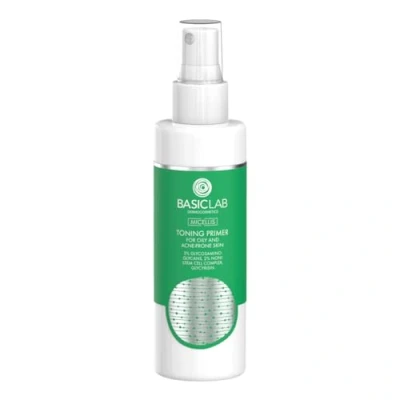Abbildung von BasicLab Dermocosmetics Tonisierender Primer für fettige Haut, Akne und empfindliche Haut 150 ml Spendet Feuchtigkeit glättet die bereitet sie auf Make up Creme vor