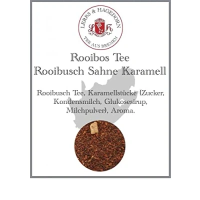 Abbildung von Lerbs &amp; Hagedorn, Rooibos Tee Rooibusch Sahne Karamell 250g (Ca. 20 Liter) Karamellstücke