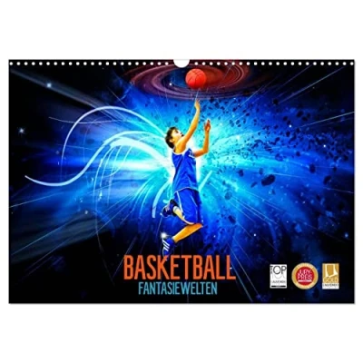 Abbildung von Basketball Fantasiewelten (Wandkalender 2025 DIN A3 quer), CALVENDO Monatskalender