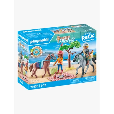 Abbildung von Playmobil 71470 Horses of Waterfall Starter Pack Baukasten Reitausflug an den Strand mit Amelia und Ben