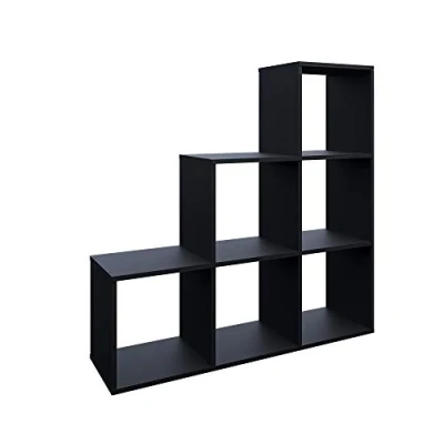 Abbildung von Vicco Treppenregal, Schwarz, 105 x 107.5 cm