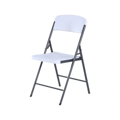 Abbildung von LIFETIME Kunststoff Klappstuhl Weiß 51x48x85 cm Wetterfest &amp; UV beständig Indoor Outdoor Ergonomisch klappbar