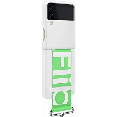 Abbildung von Samsung Galaxy Z Flip 3 Hülle Silikon Soft Case/Backcover Handyhülle Weiß