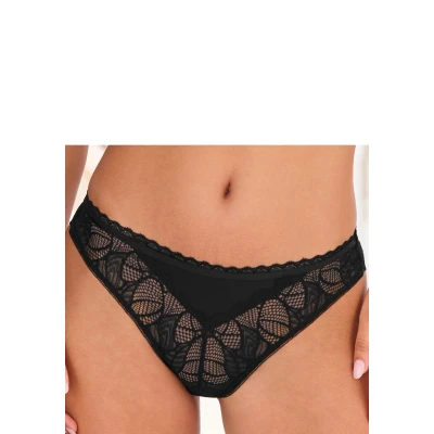 Abbildung von Lascana Twist String, Damen, Größe: 40/42, Black