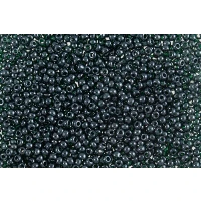 Abbildung von Gütermann Perlen Rocailles waschbar 11/0 2,1 mm Röhrchen 12 g Fb 8220 Tanne