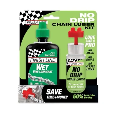 Abbildung von Finish Line NoDripChainLuber Combo 120 ml Wet Lube Pflegen Plus Warten, Mehrfarbig, One Size