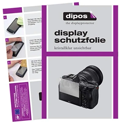 Abbildung von dipos I 5X Schutzfolie kompatibel mit Nikon Z6 II Displayschutz Folie klar