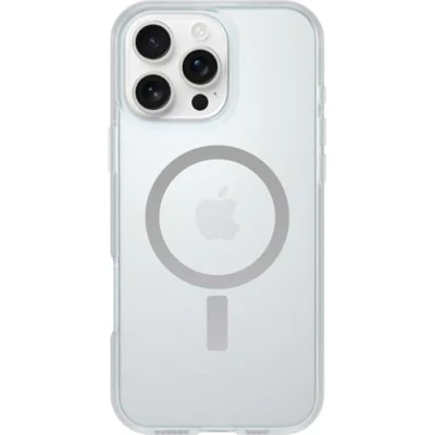 Abbildung von OtterBox Sleek Series MagSafe Hülle für iPhone 16 Pro Max, stoßfest, sturzsicher, ultraschlank, schützende Hülle, Getestet nach Militärstandard, Transparent, Keine Einzelhandelsverpackung