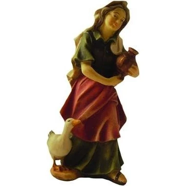 Abbildung von Krippenfiguren Magd, geeignet für 7cm Figuren, handbemalen