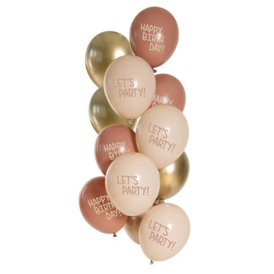 Abbildung von Luftballons Set Golden Olive 33cm 12 Stück Copy