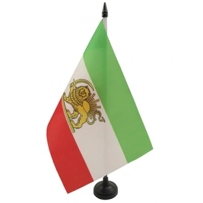 Abbildung von AZ FLAG Tischflagge Iran Alt 21x14 Cm Iranische Tischfahne 14 x 21 Flaggen