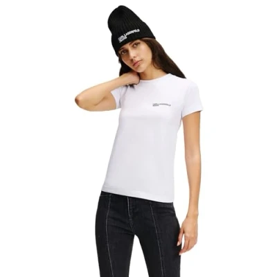 Abbildung von Karl Lagerfeld Jeans SLIM FIT TEE Tshirt basic, Damen, Größe: XS, White