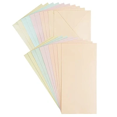Abbildung von Ideen mit Herz Grußkarten Set Perlmutt Veredelung 10 Karten ca. 250 g/m² + Umschläge 120 (pastell, Din lang)